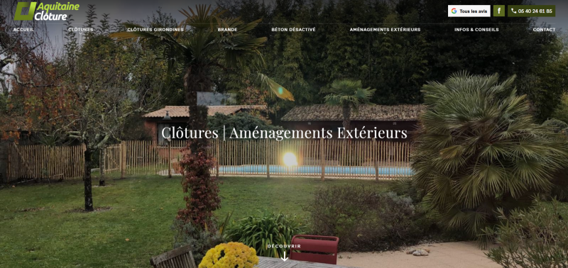 Vente et pose de clôtures à Macau (Médoc) : AQUITAINE CLOTURE