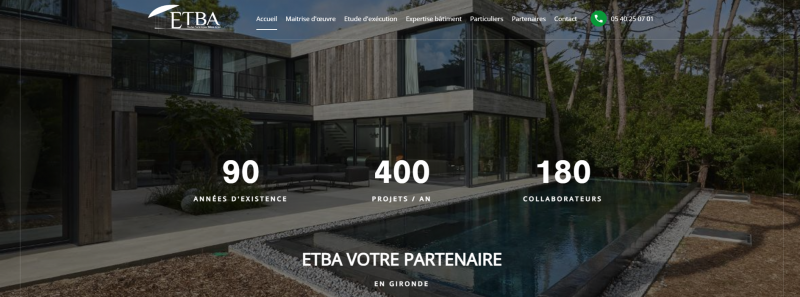 Bureau d'études spécialisé en béton armé à Bordeaux (Gironde) : ETBA